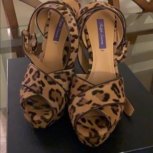 BRAND NEW Ralph Lauren Leopard Platform Heels